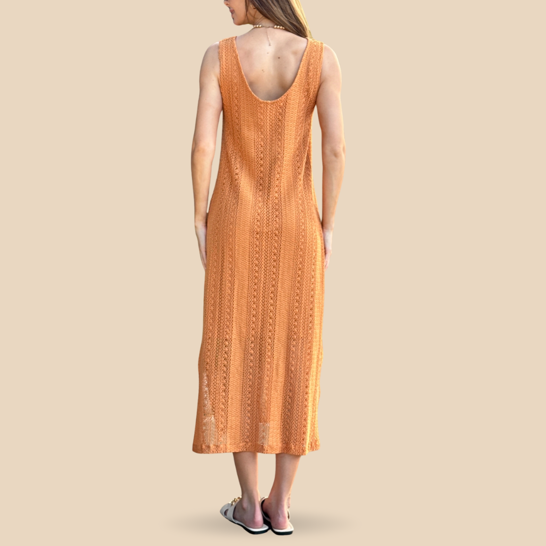 Vestido de Crochet Dulce de Leche
