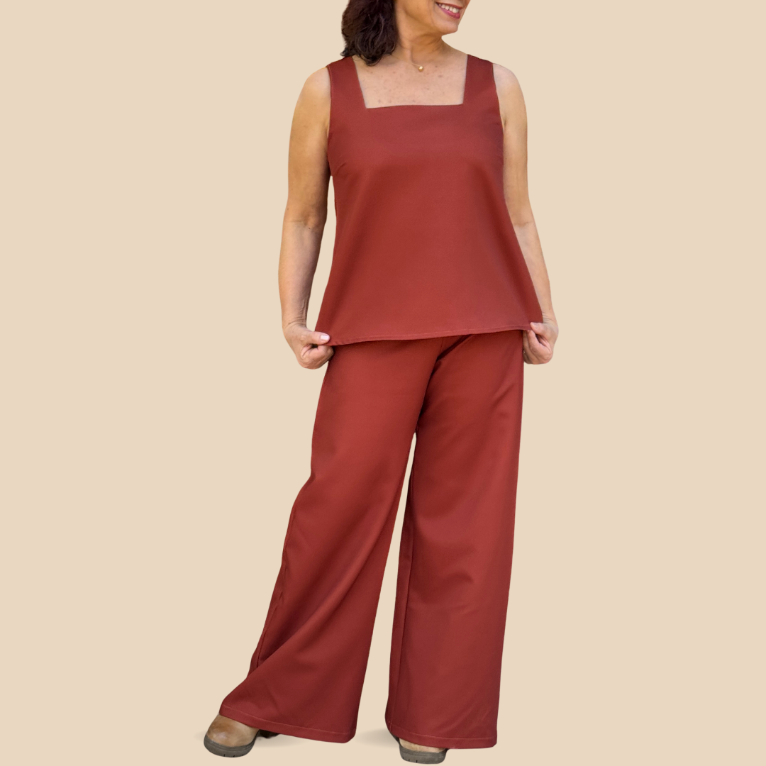 Blusa Josefina Marrón