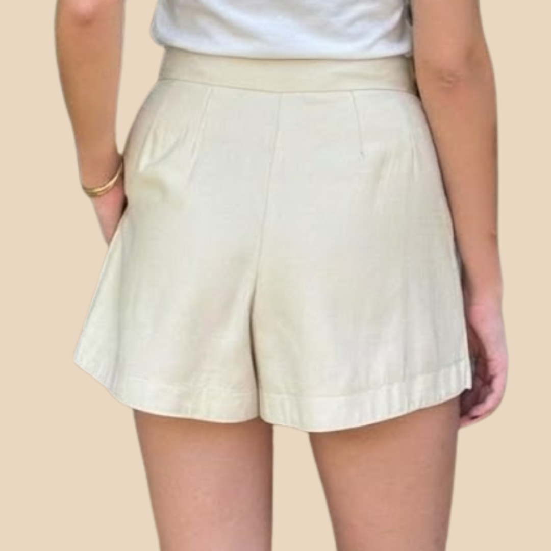 Short Pollera Beige