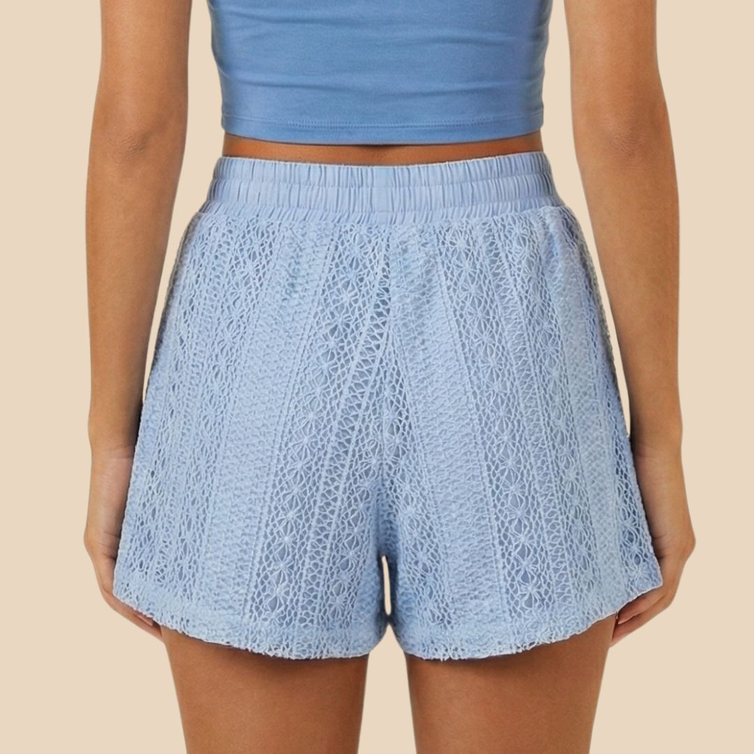 Short Celeste Tejido