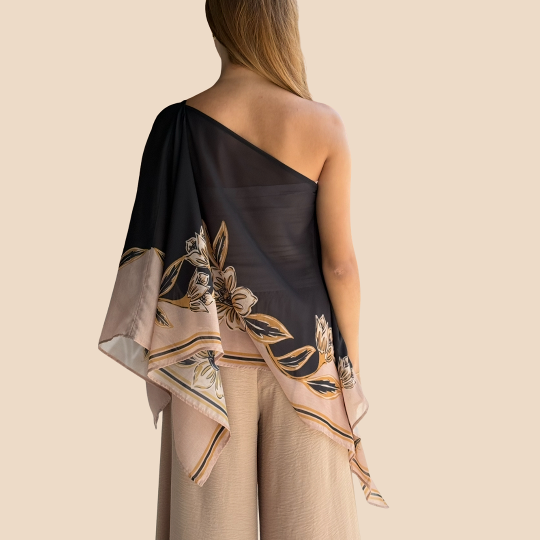 Blusa Alada Noche Marfil