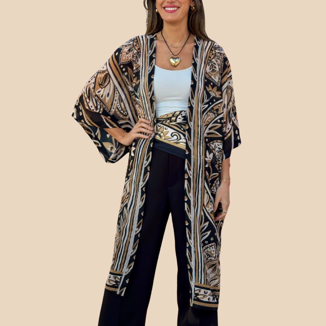 Kimono Evelin Aura de Seda