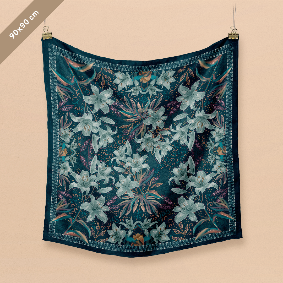 Maxi Pañuelo Hilo y Hojas