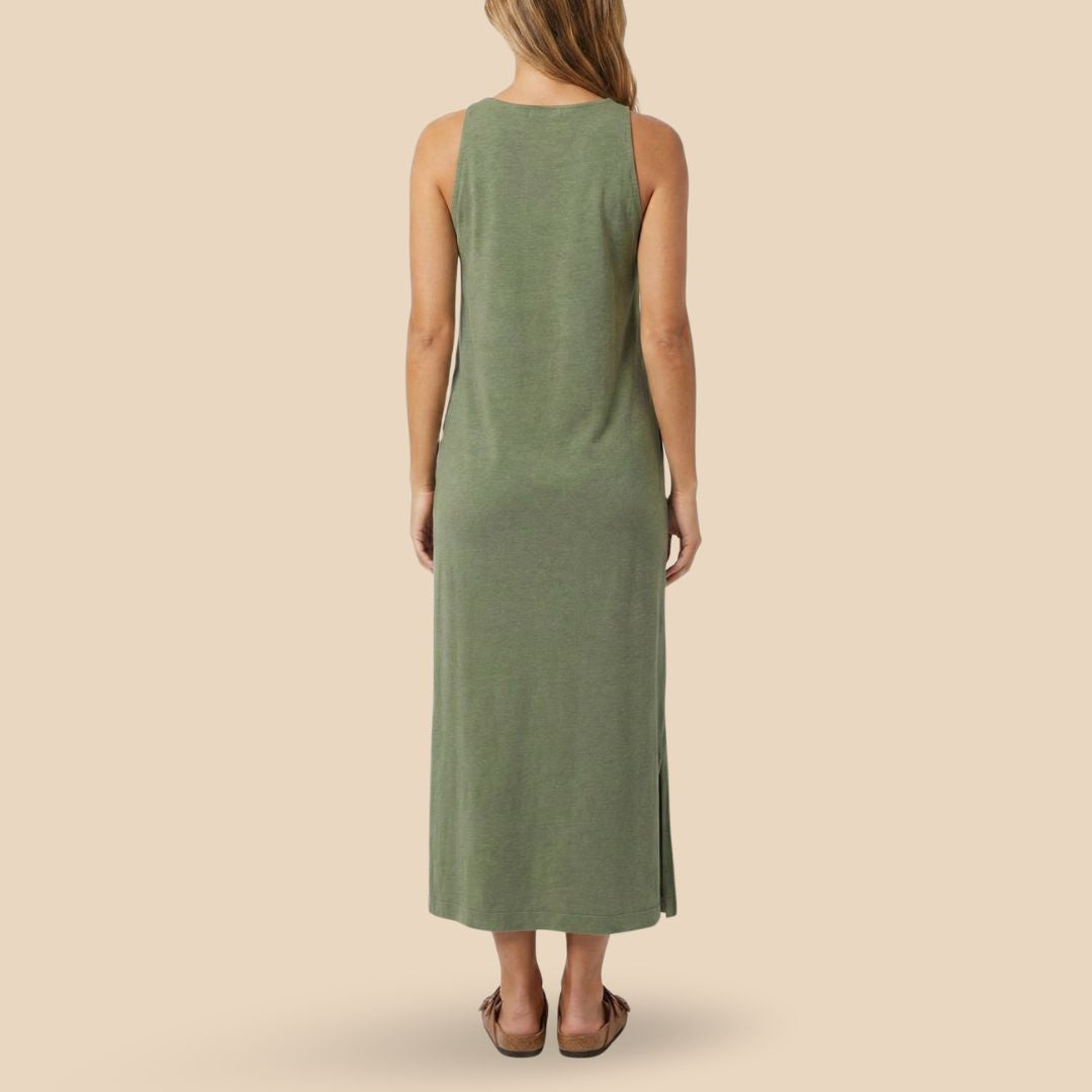 Vestido Amalia Verde Musgo