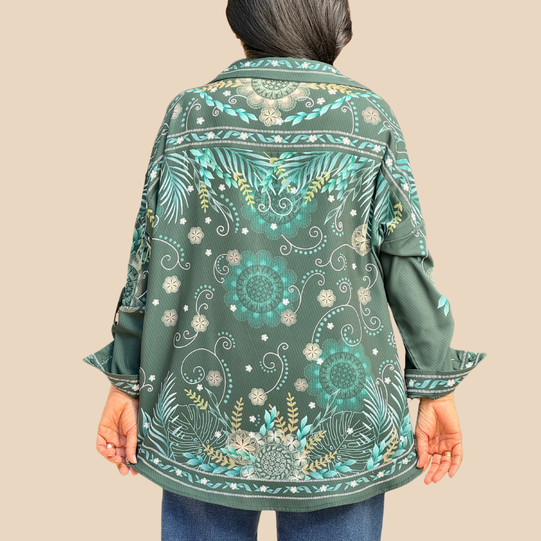 Camisa Patricia Selva Bordada