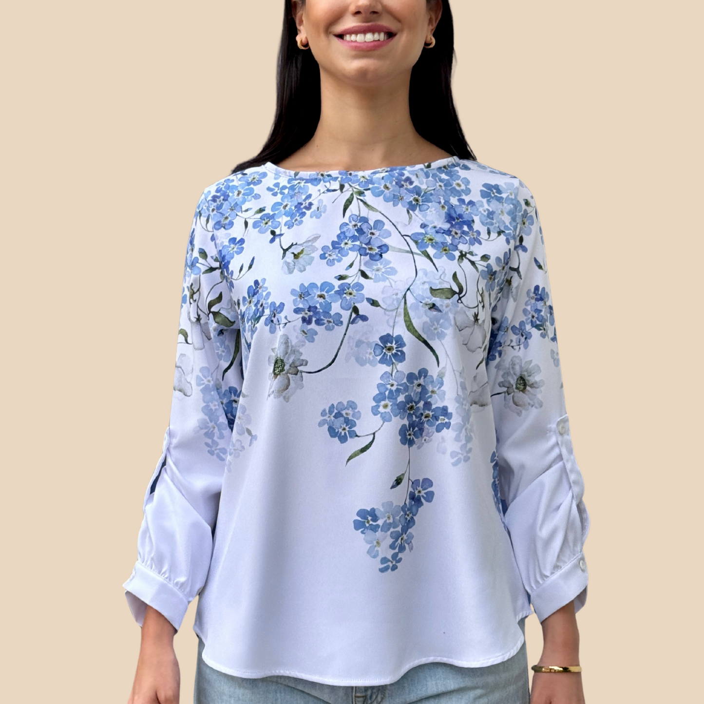Blusa Graciela Susurro Azul