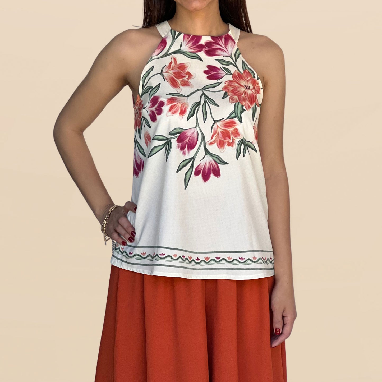 Blusa Halter Azucena
