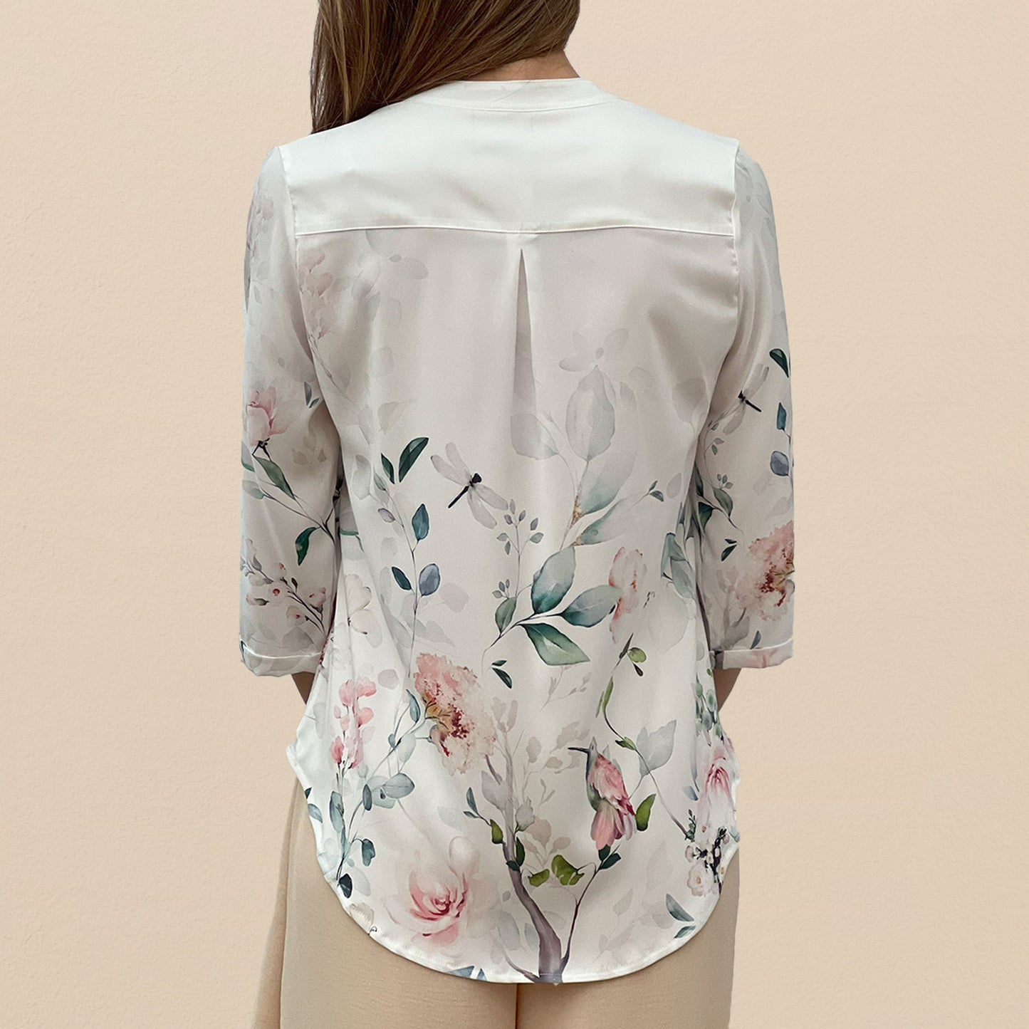 Camisa Bohemia Colibrí Floral