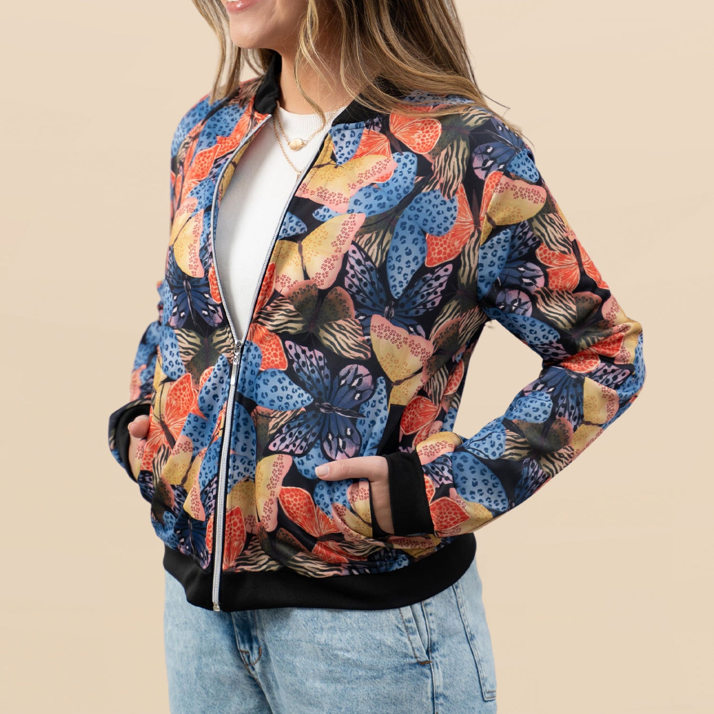 Bomber Jacket Alas Print