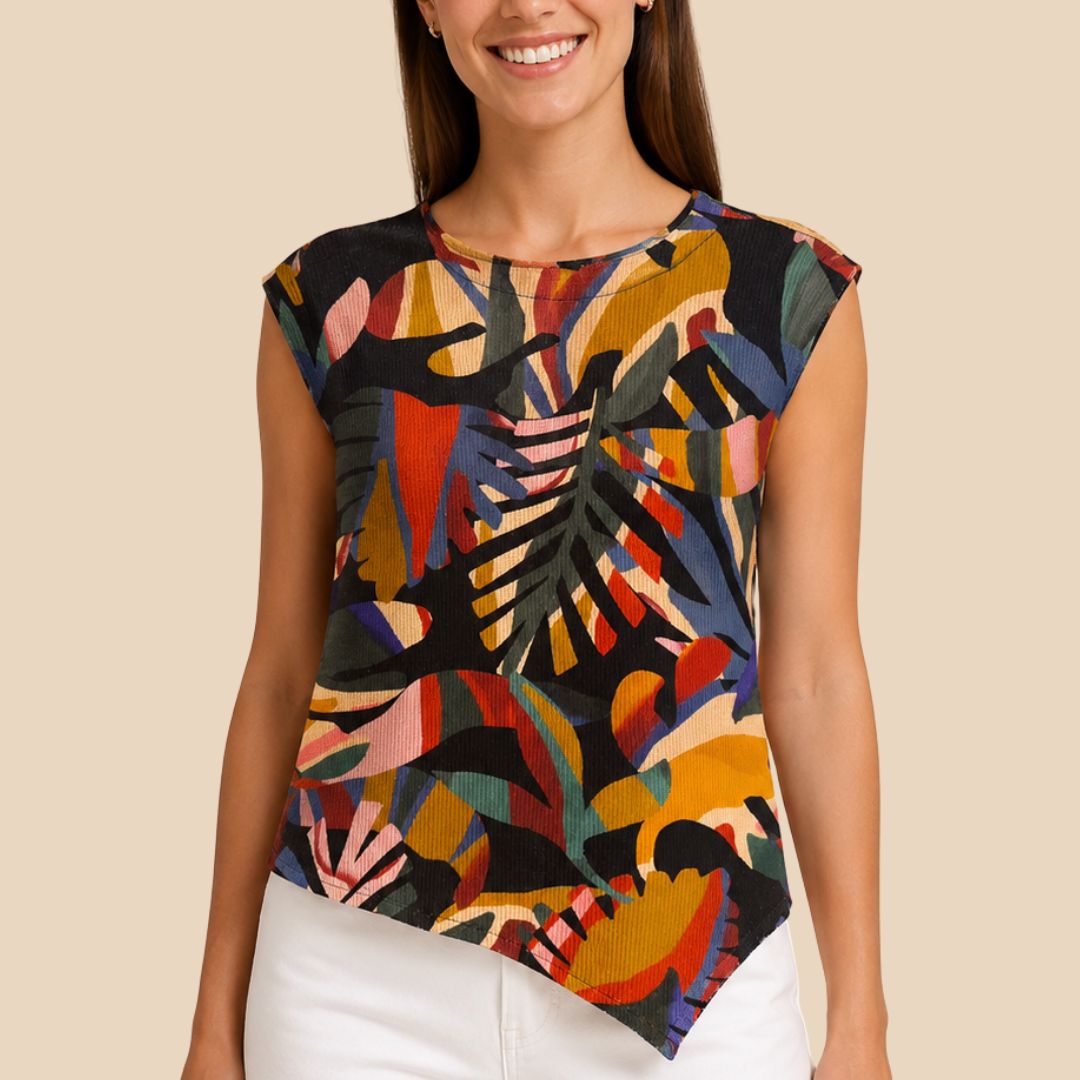 Blusa Japonesa Irregular Cáliz