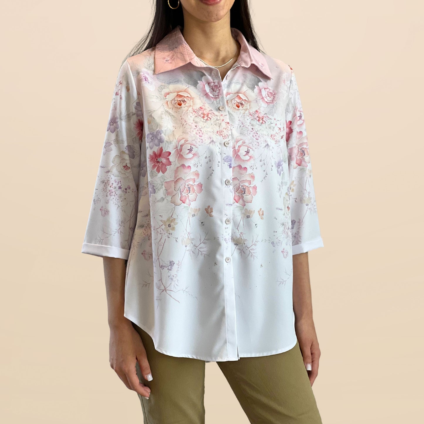 Camisa Monica Pétalos