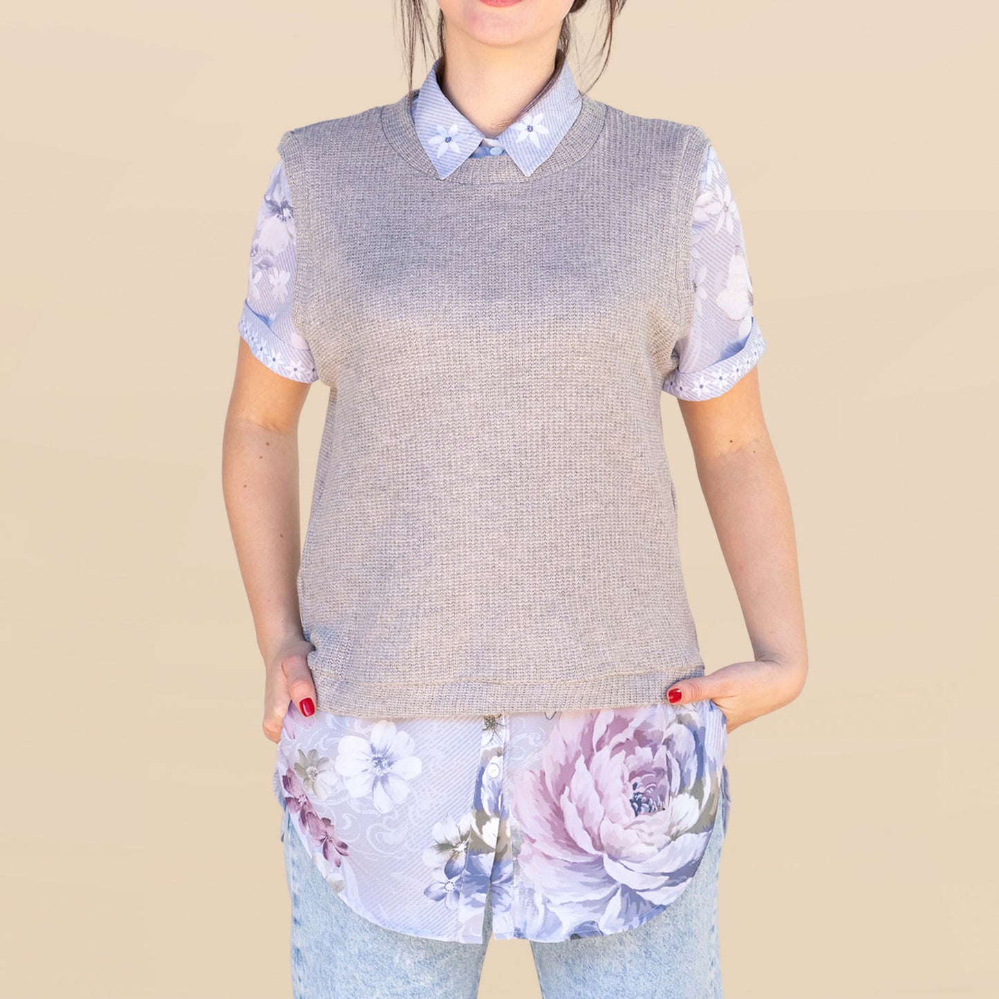 Chaleco Juliana Gris