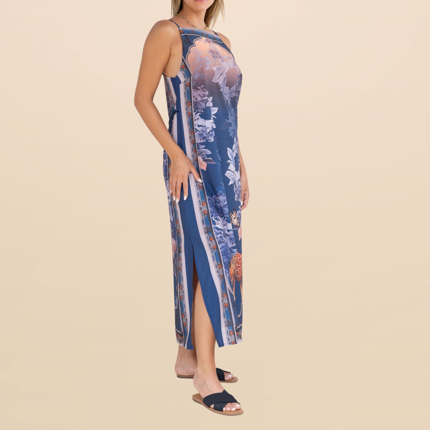 Vestido Halter Mosaico