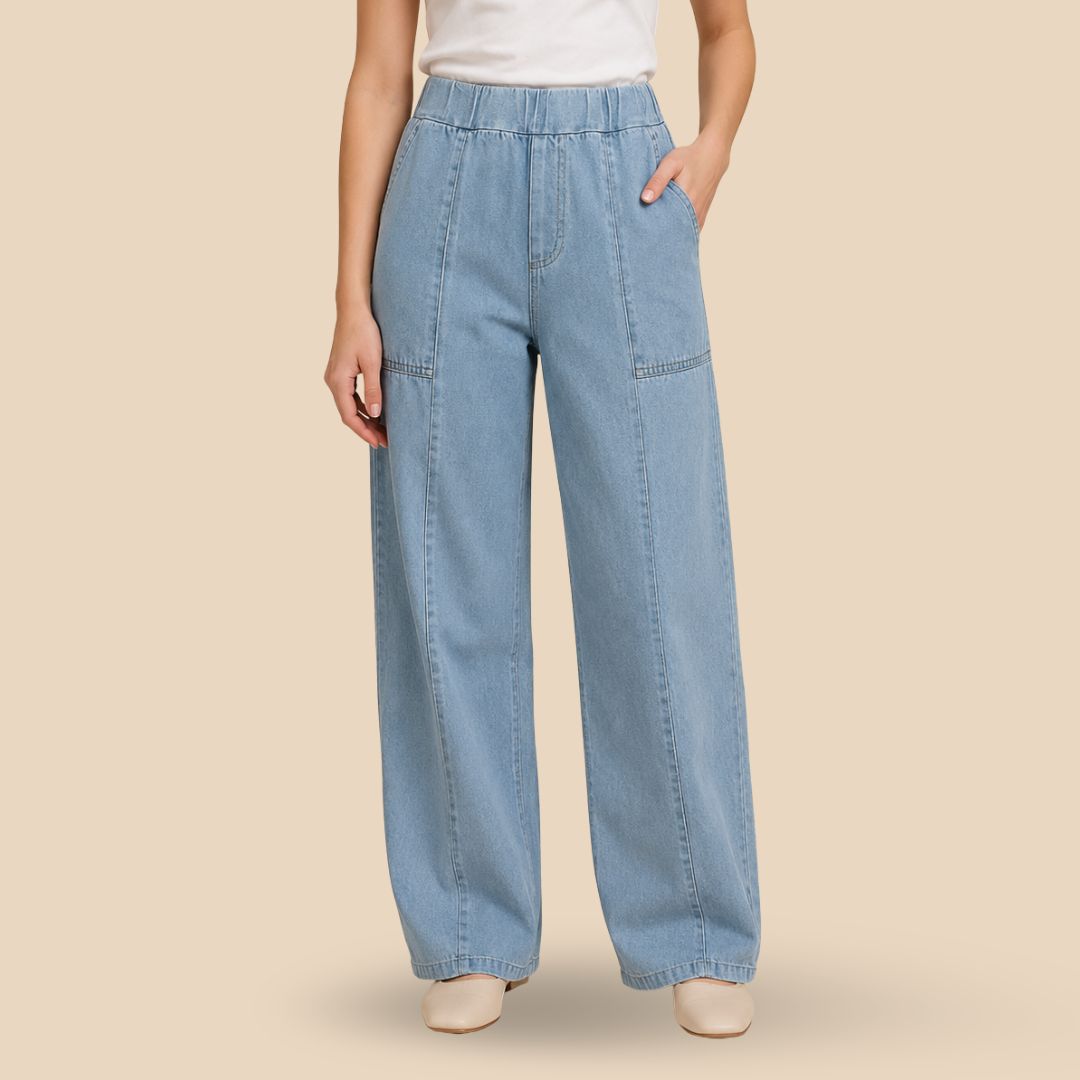 Pantalón Eugenia Denim Celeste