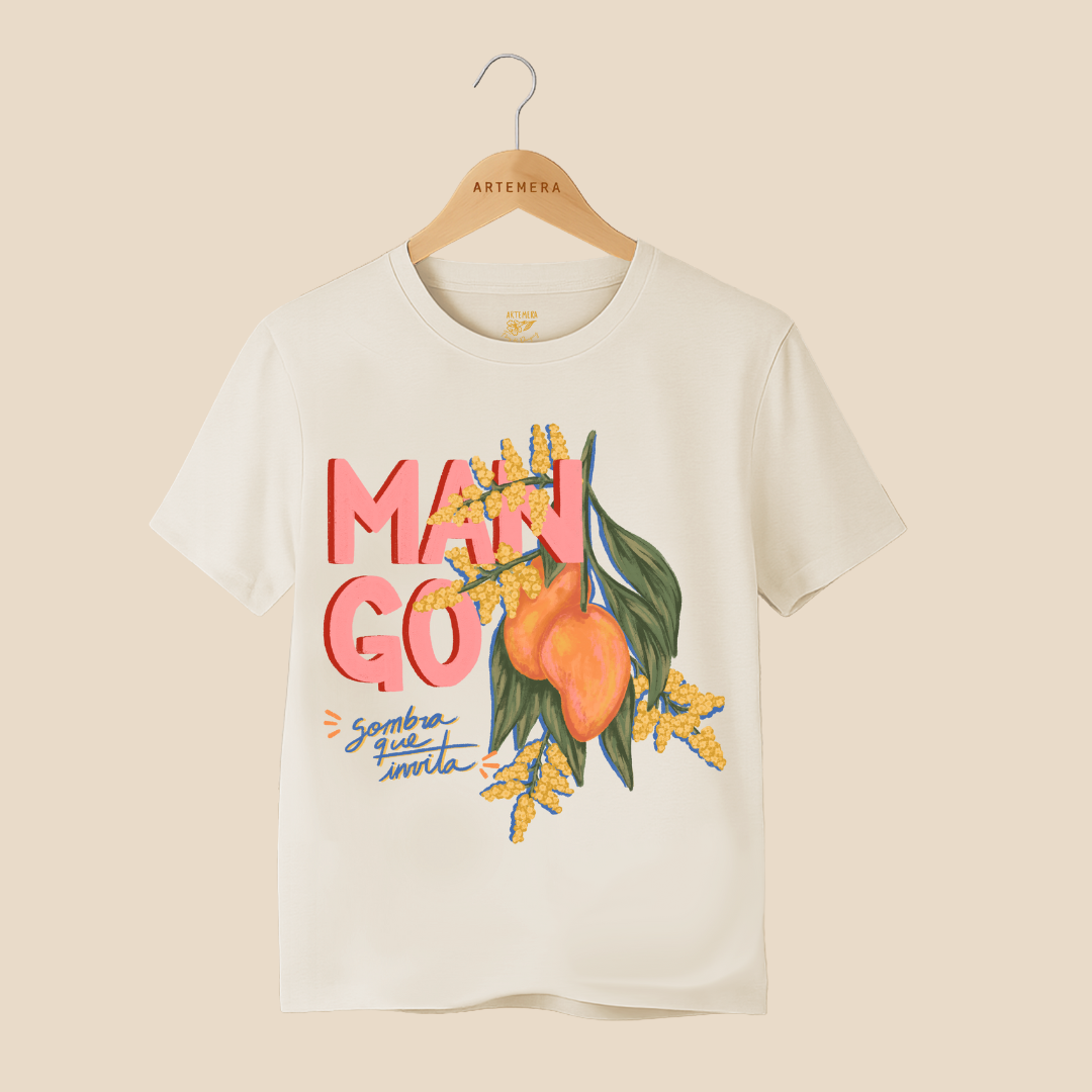 Remera Mango Paraguay Beige