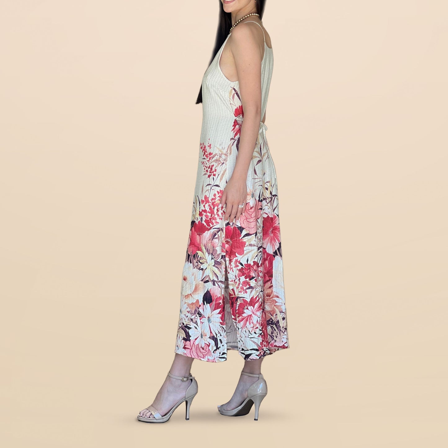 Vestido Halter Midi Aromas Del Jardín