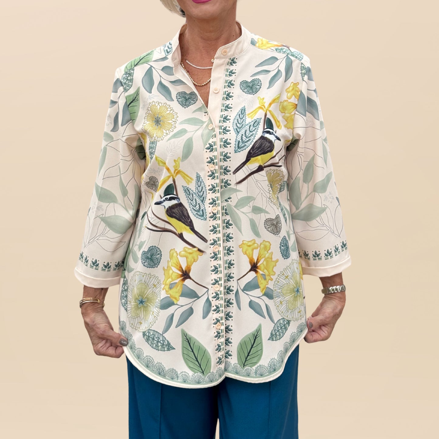 Camisa Mao Canto Paraguayo
