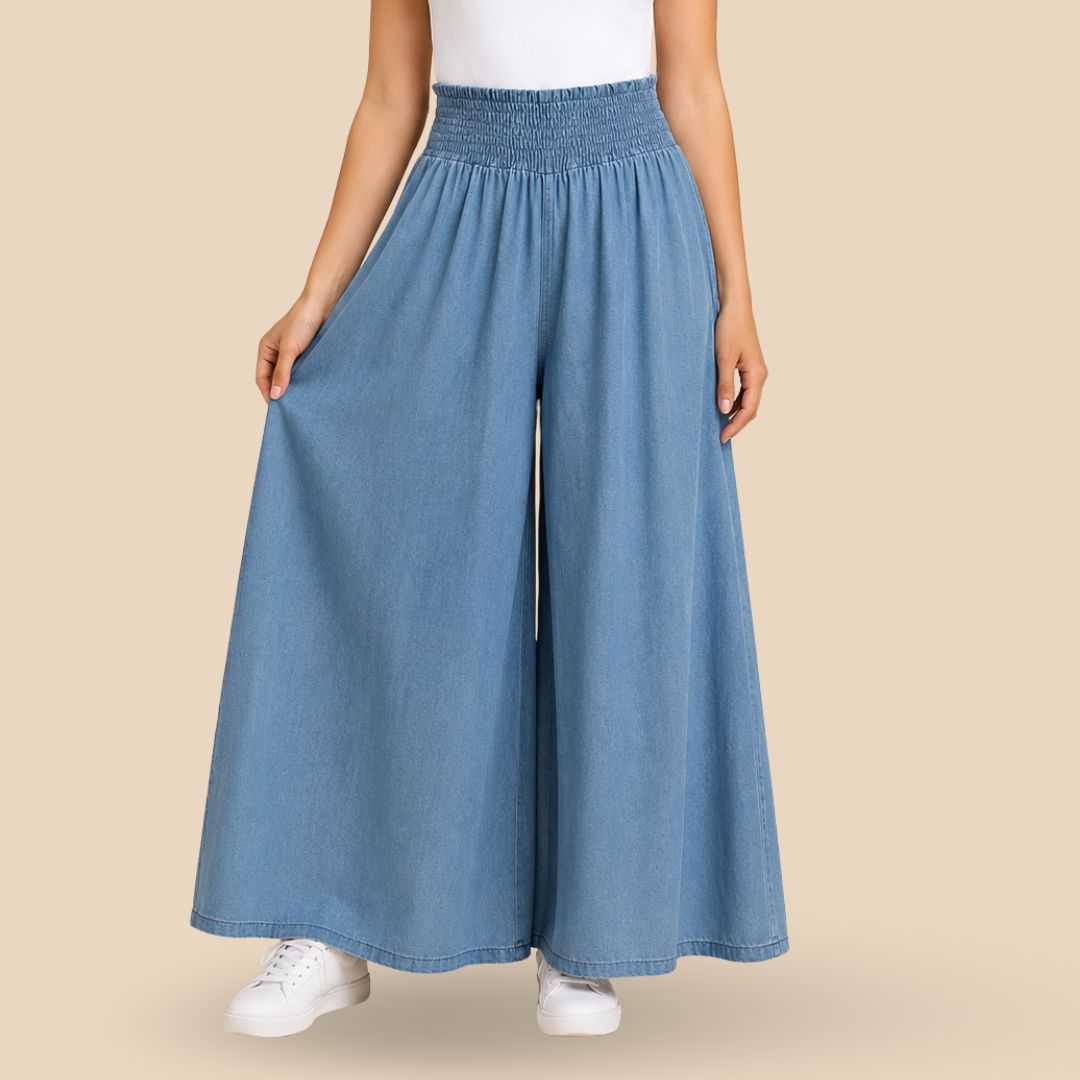 Palazo Denim Azul