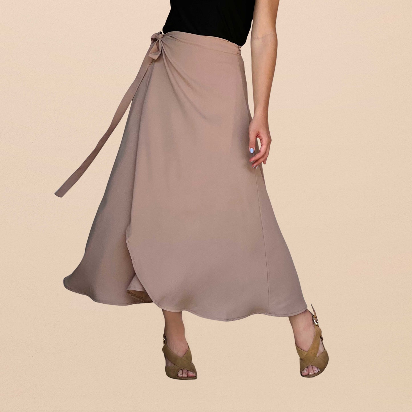 Pollera Cruzada Beige