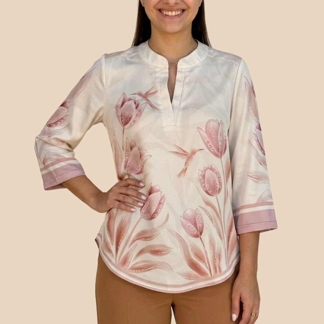 Camisa Bohemia Tulipa