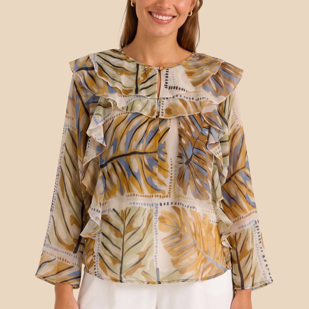 Blusa con Volados Vértice