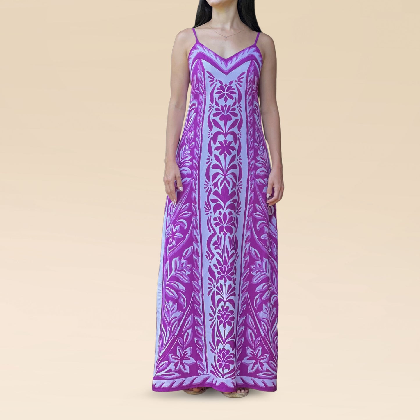 Vestido Melani Lavanda y Arena
