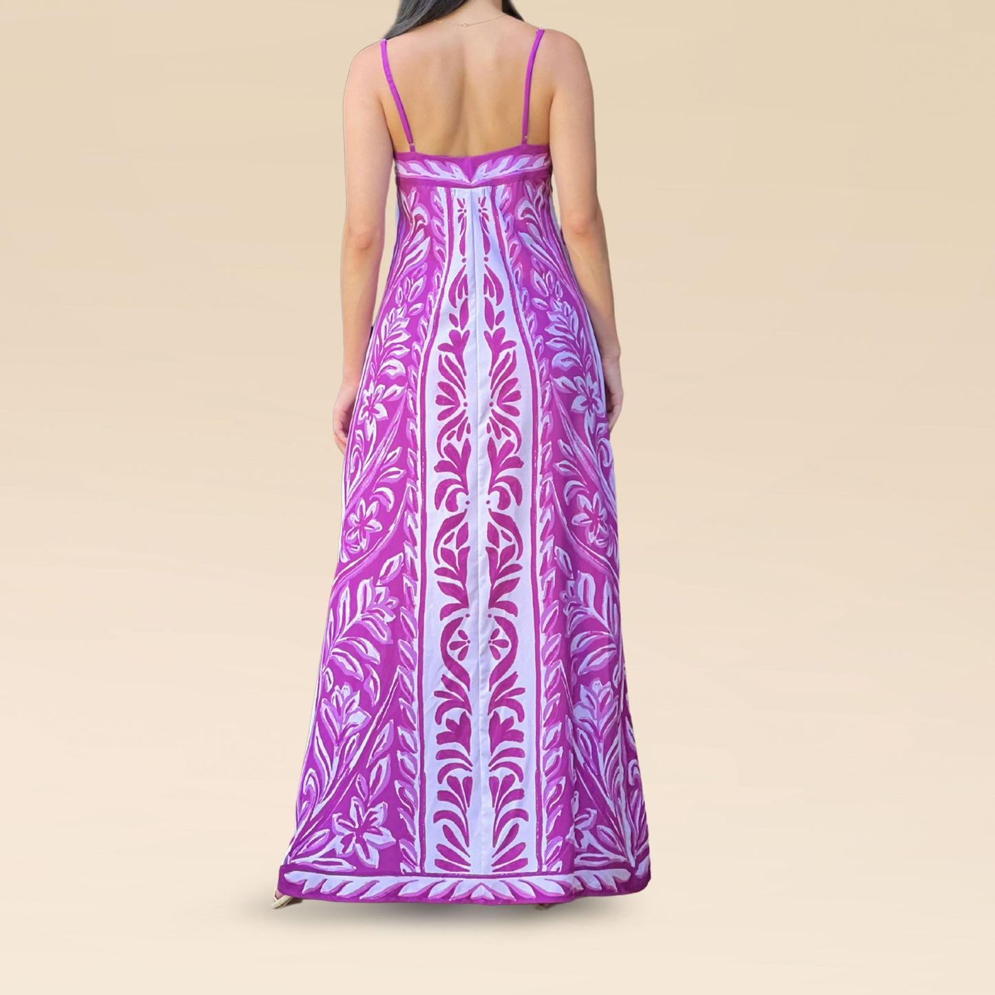 Vestido Melani Lavanda y Arena