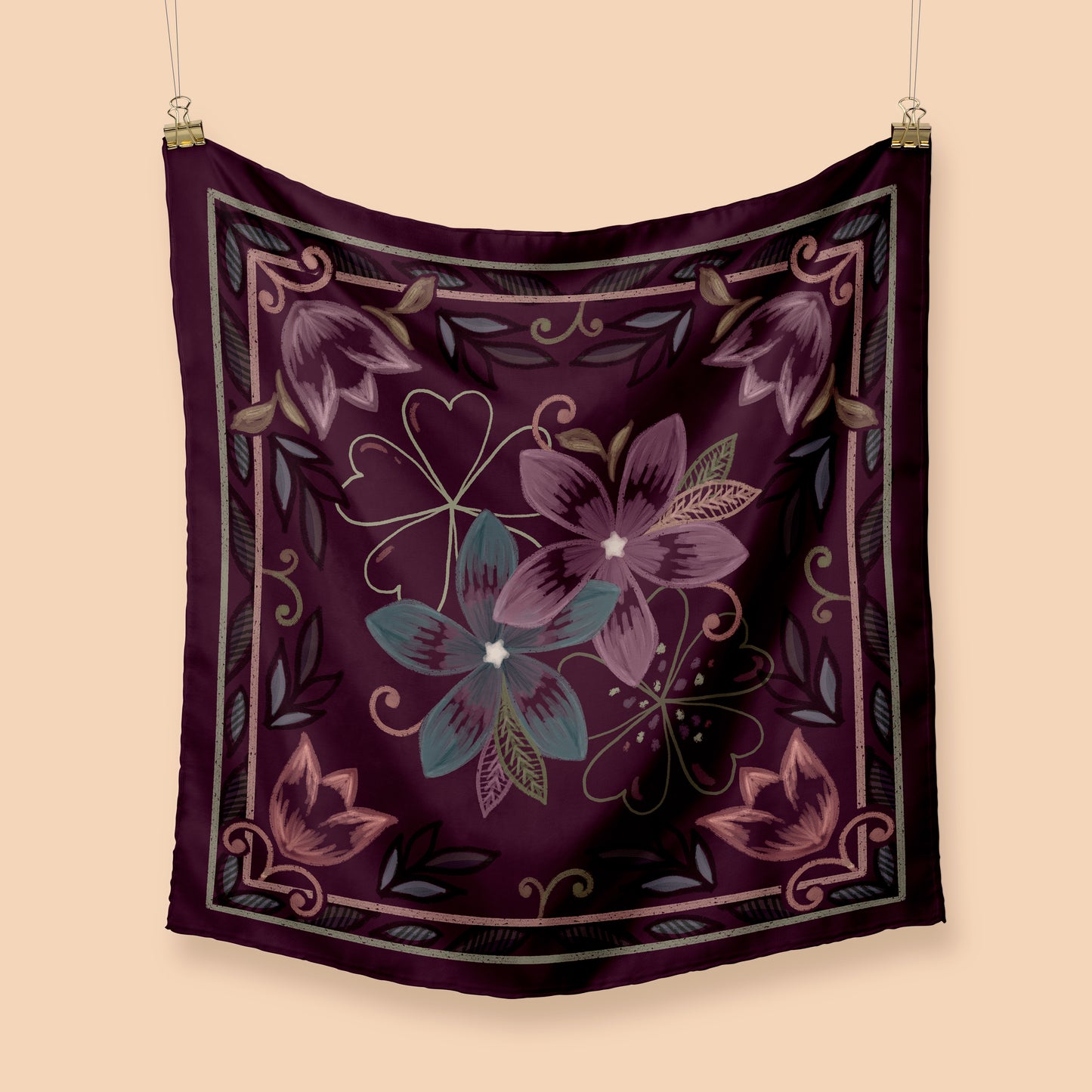 Pañuelo Viento Malva