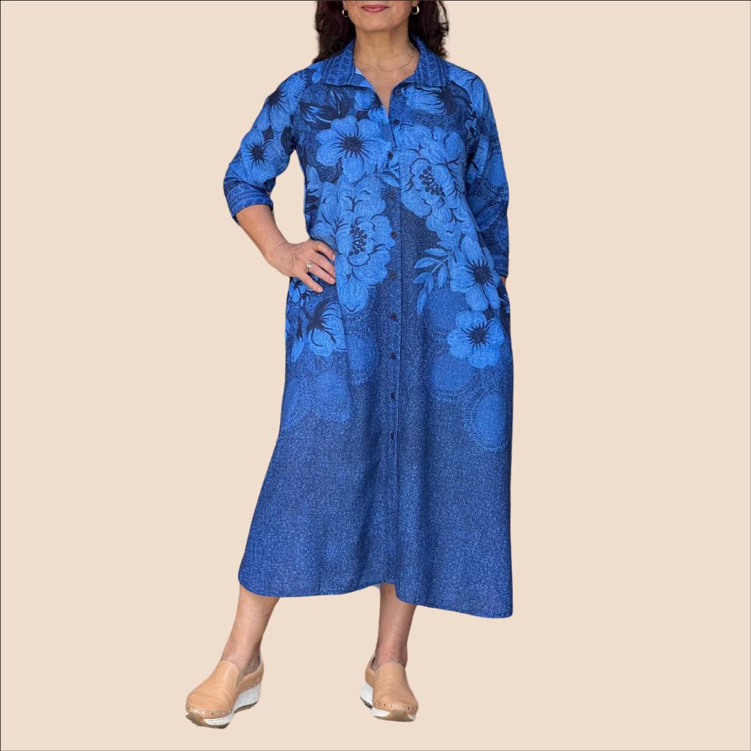 Vestido Grecia Sueño Azul