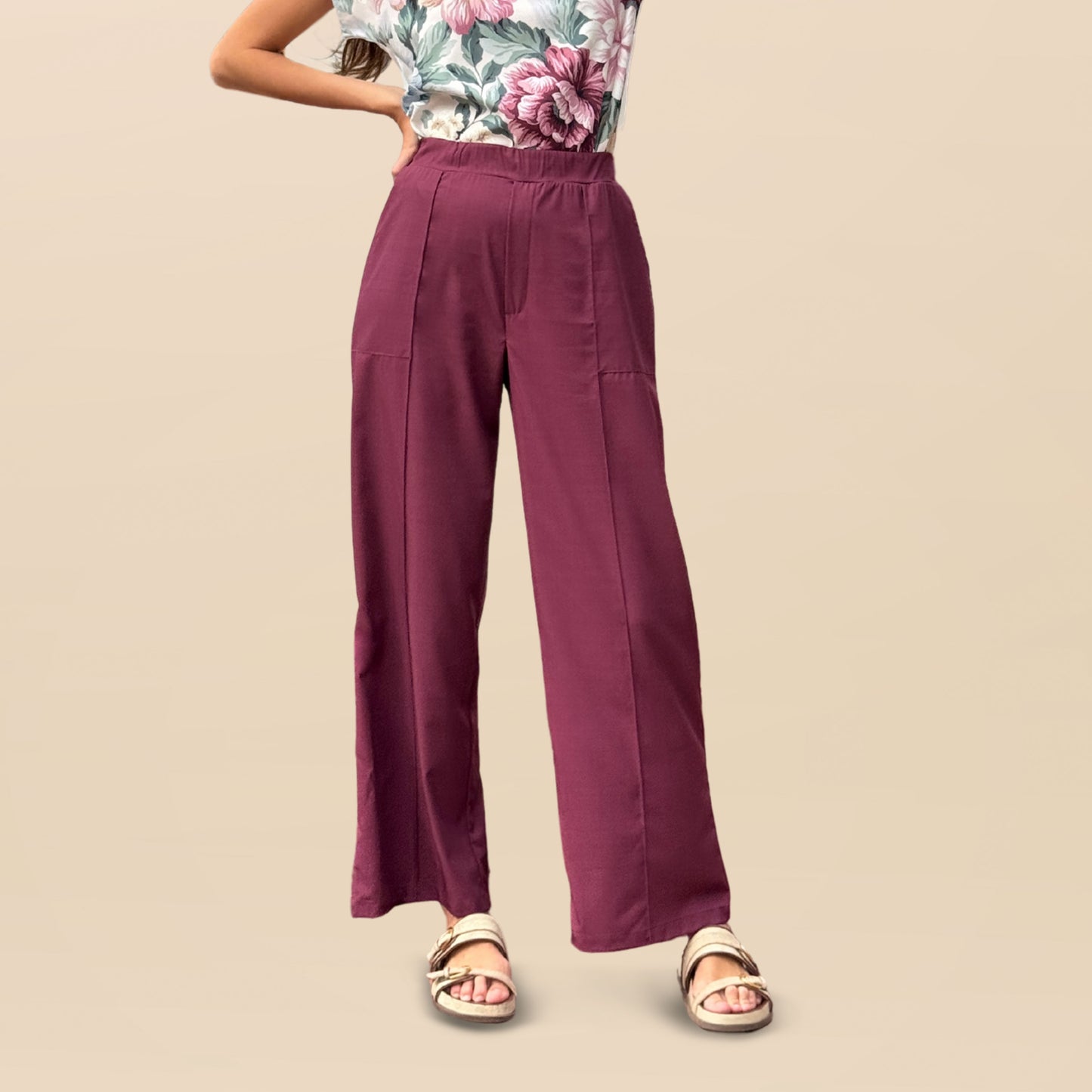 Pantalón Eugenia Bordo