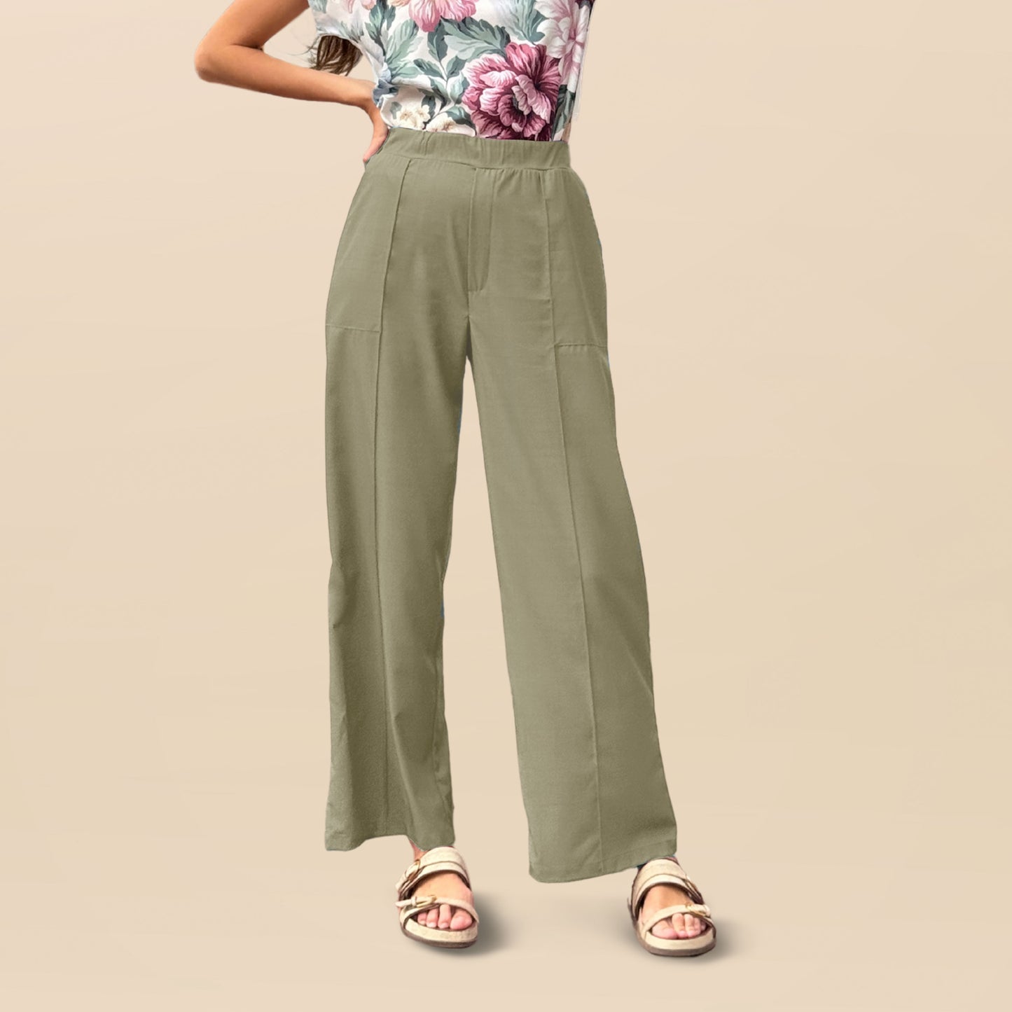 Pantalón Eugenia Verde Claro