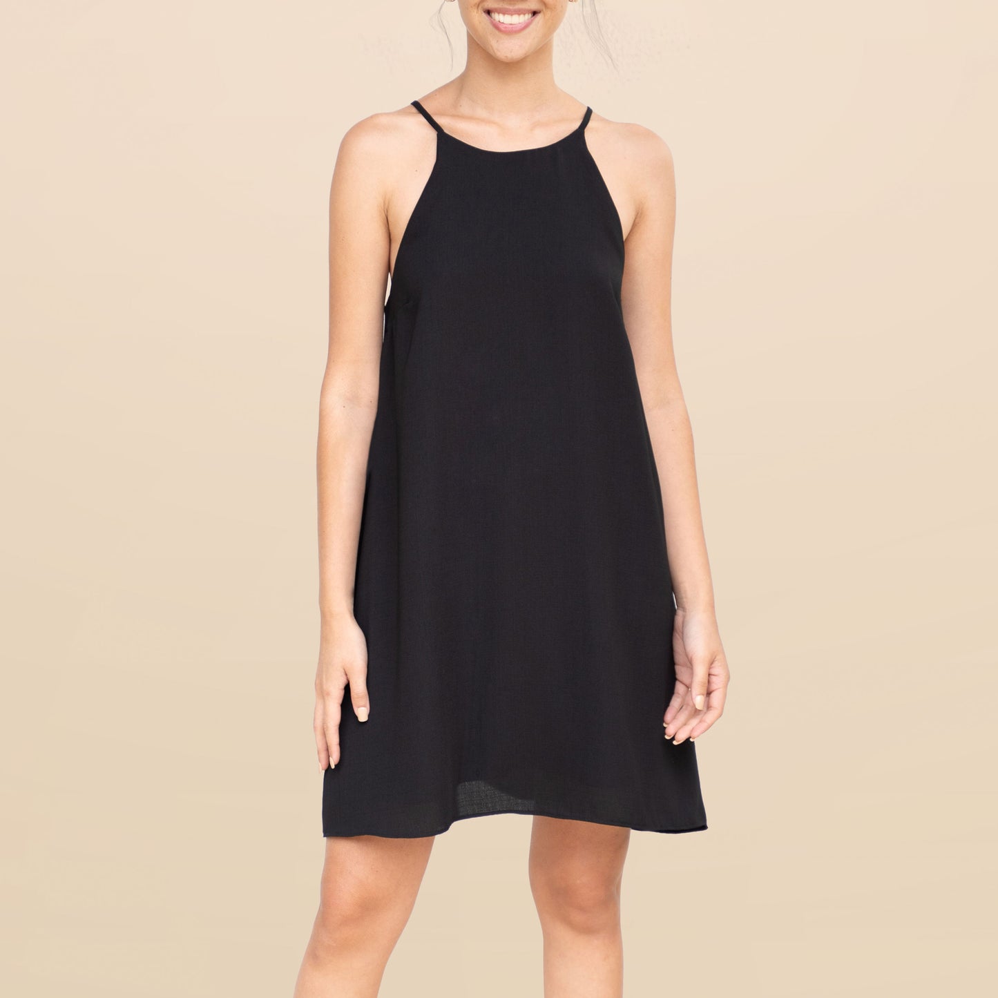 Vestido Halter Negro