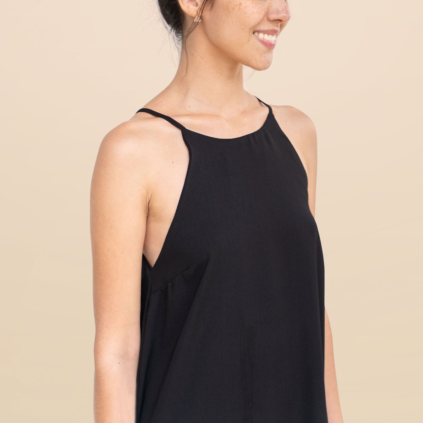 Vestido Halter Negro