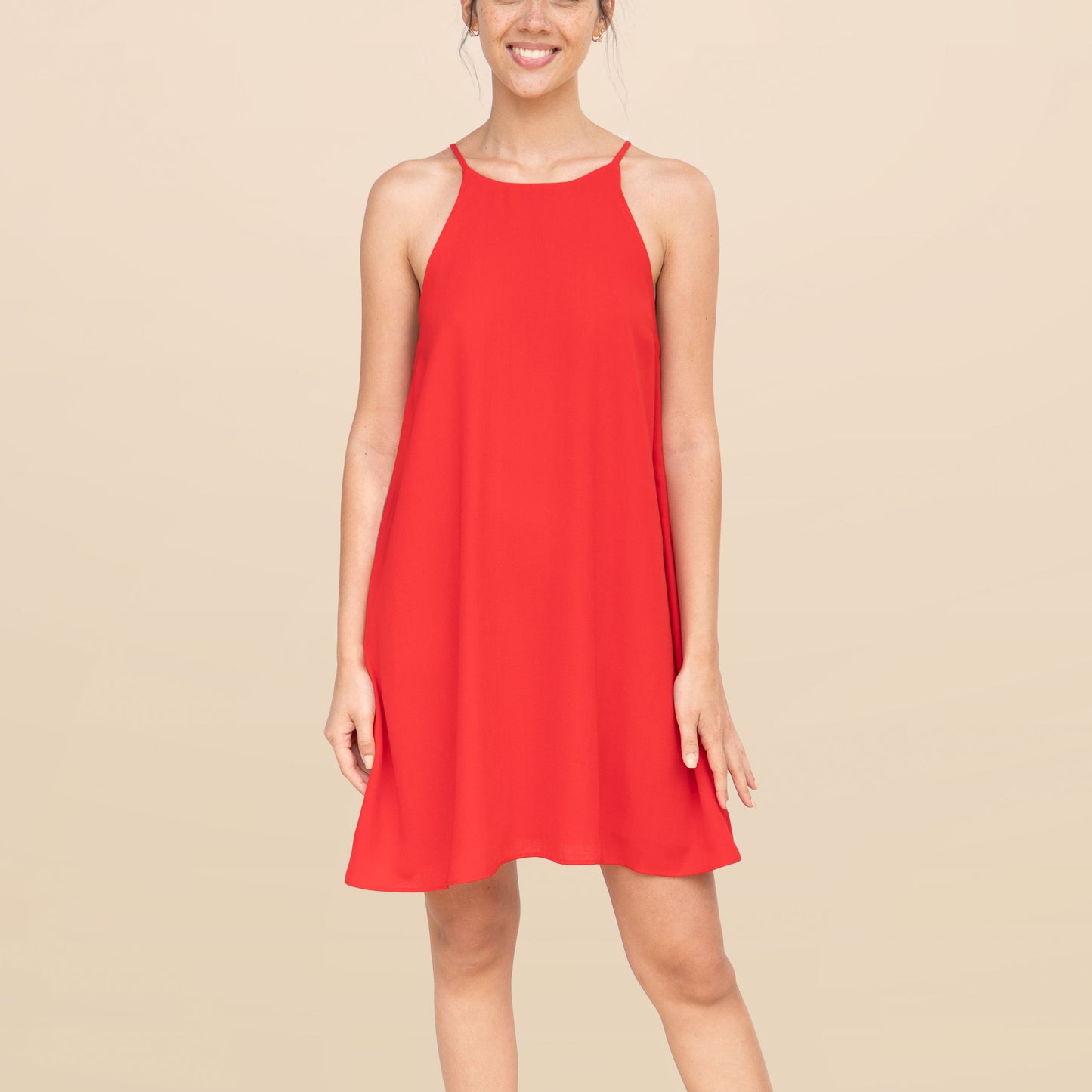 Vestido Halter Rojo