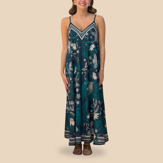 Vestido Violeta Jardín Esmeralda