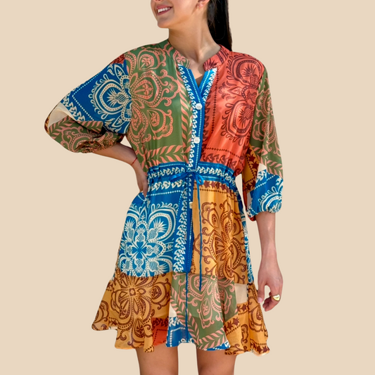 Vestido Renata Mosaico Vivo