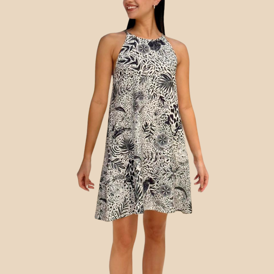 Vestido Halter Corto Eco Del Tropico