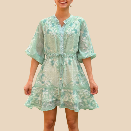 Vestido Renata Jardín Ñandutí