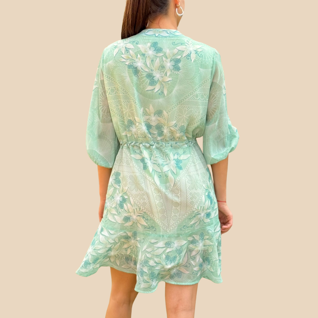 Vestido Renata Jardín Ñandutí