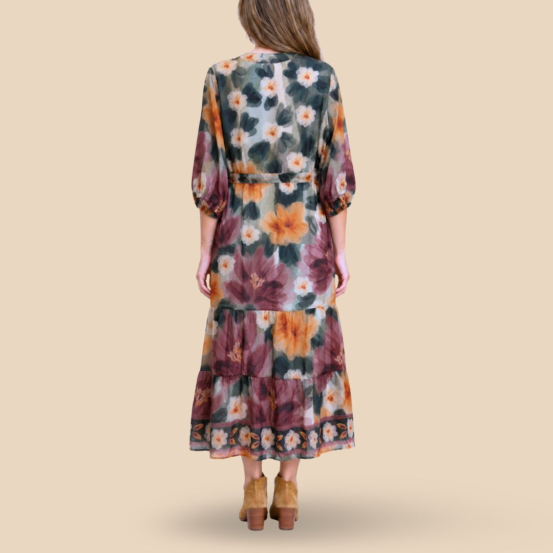 Vestido Coral Pétalo