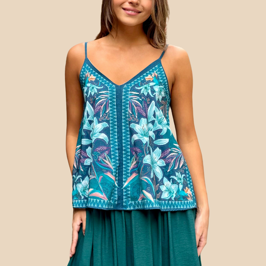 Blusa Milena Hilo y Hojas