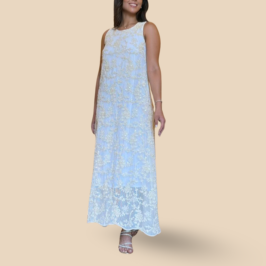 Vestido Largo Bordado