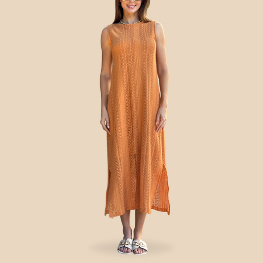 Vestido de Crochet Dulce de Leche