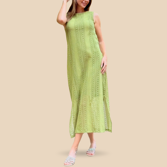 Vestido de Crochet Verde