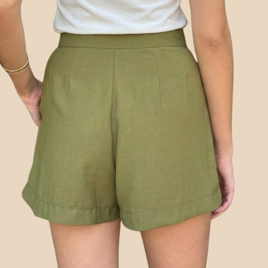 Short Pollera Verde Musgo