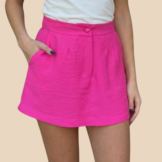 Short Pollera Fucsia