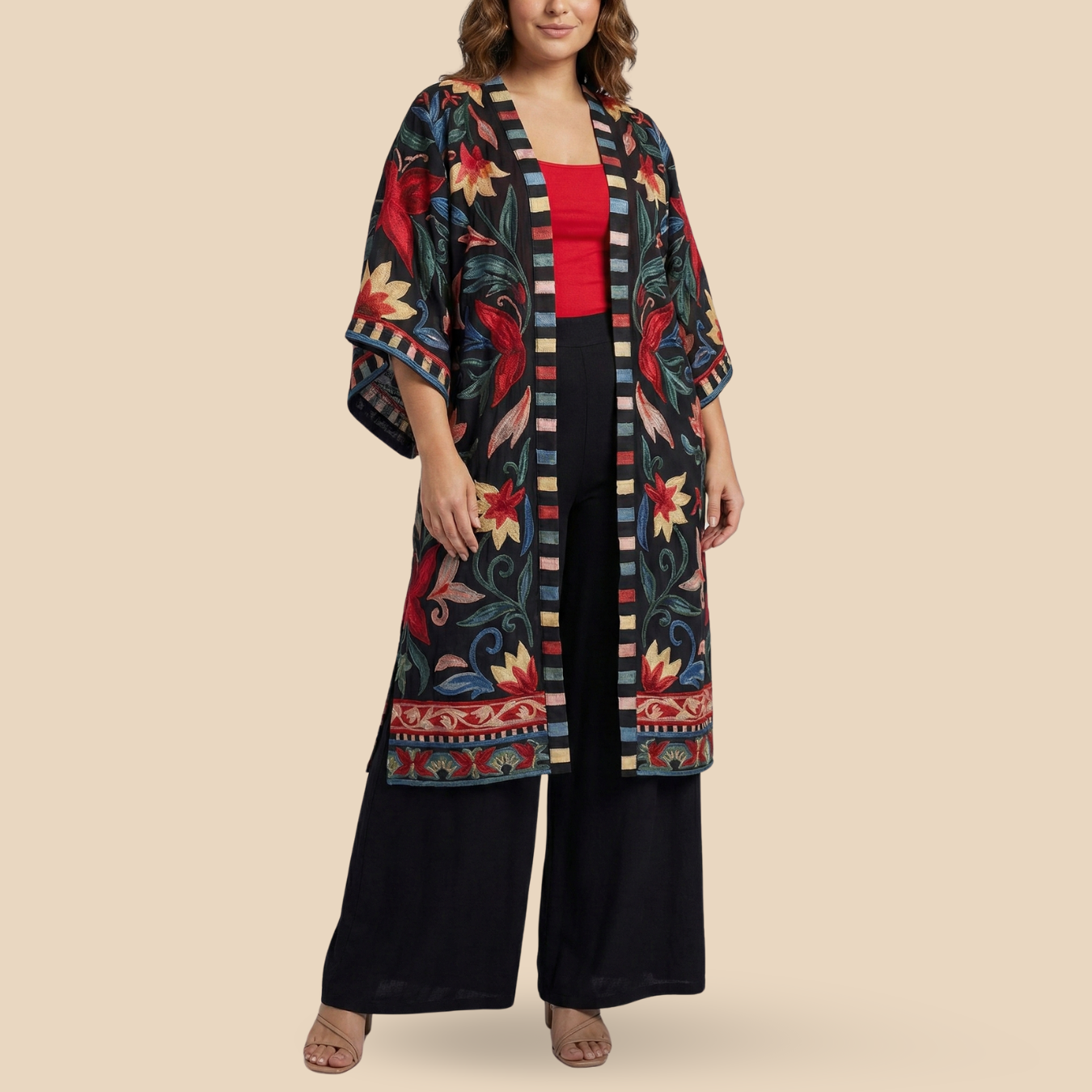 Kimono Largo Bosque de Color