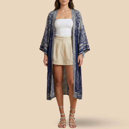 Kimono Largo Aurora Bordada