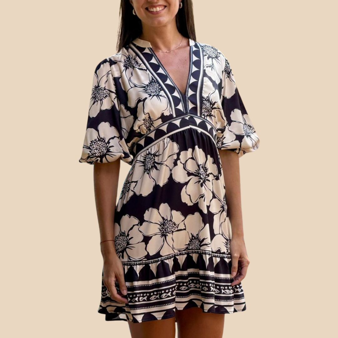 Vestido Ofelia Nocturna Floral