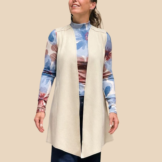 Chaleco Paño Beige